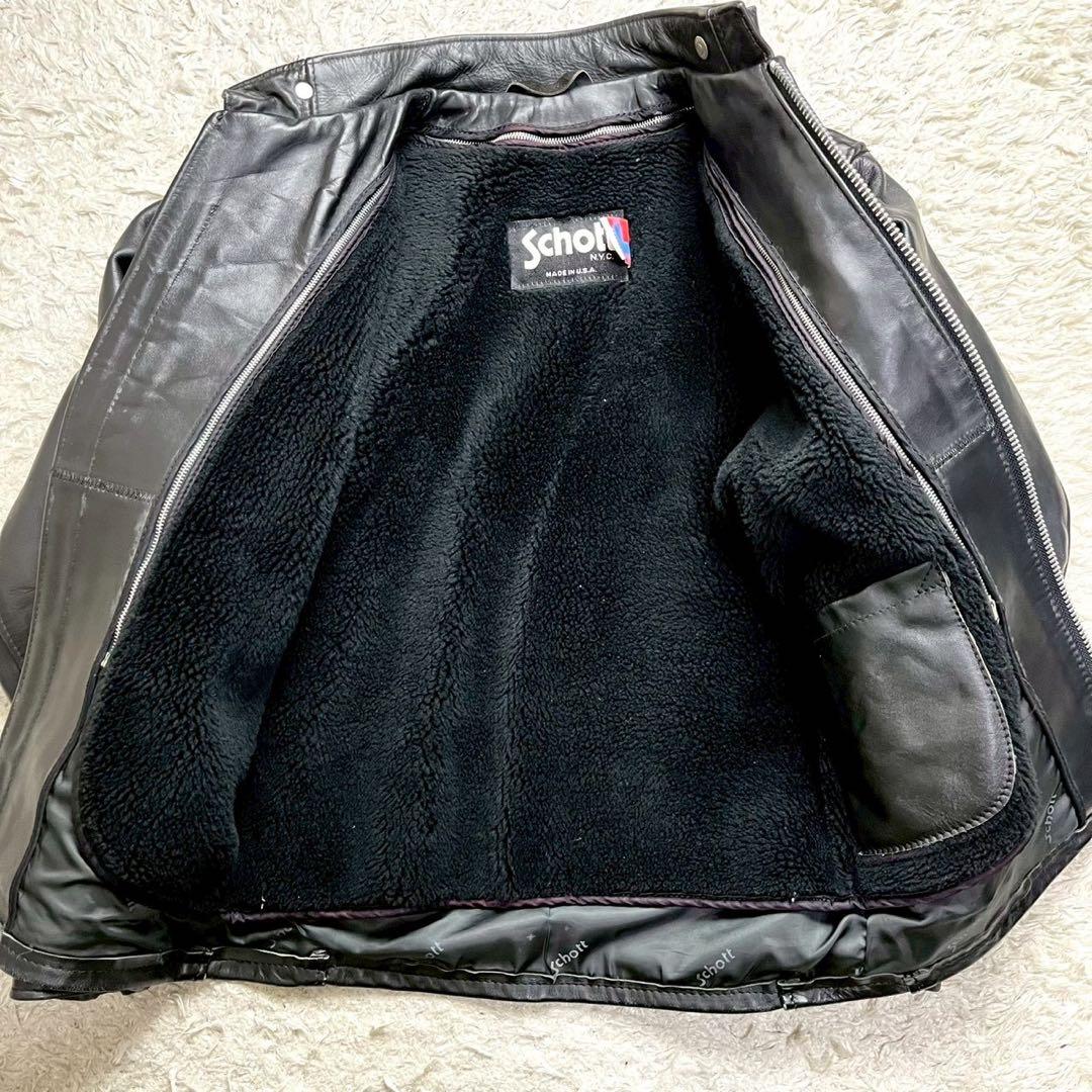 ◆2way/641◆SCHOTT シングルライダース レザージャケット 36