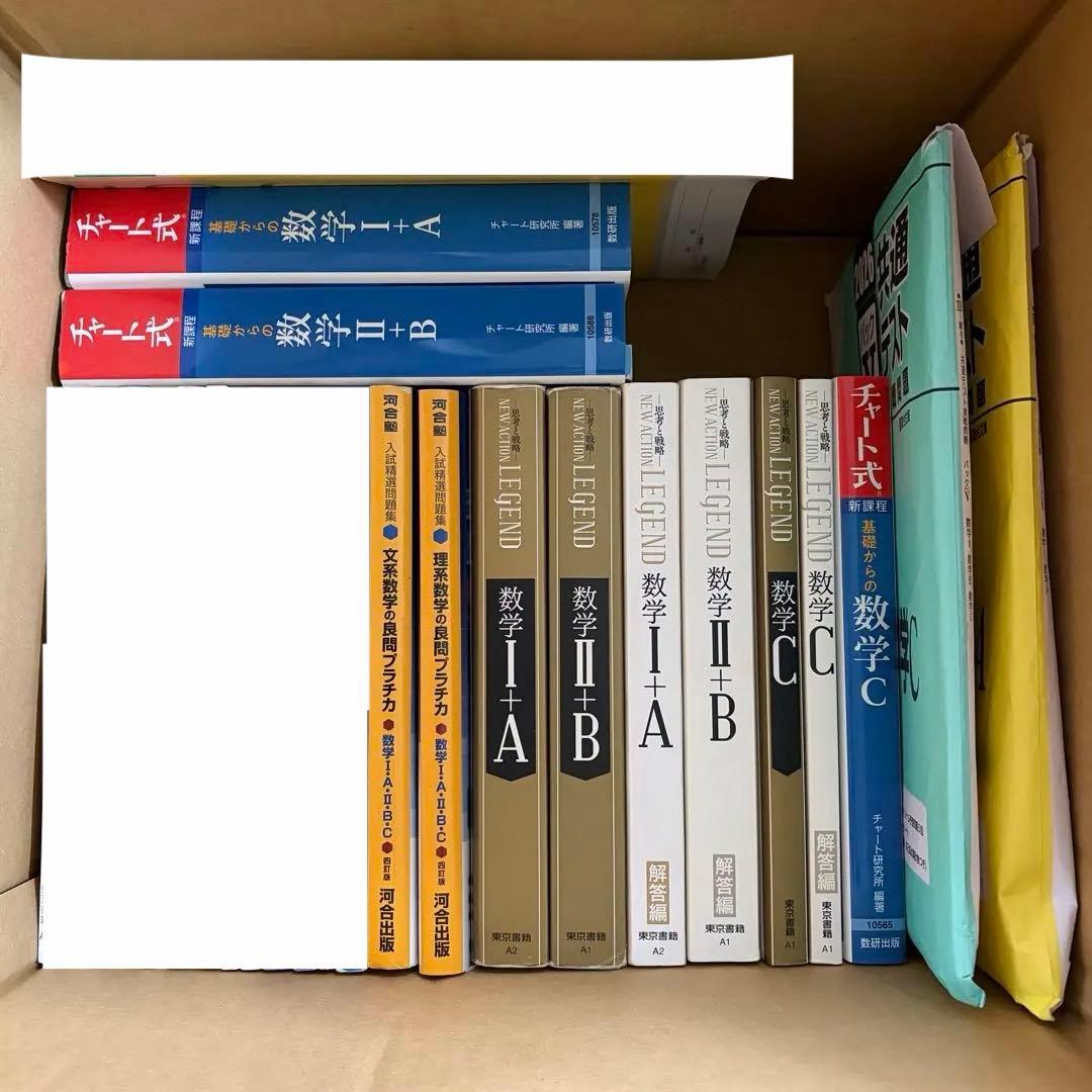 数学　参考書　青チャート　legend Vパック　プライム　プラチカ